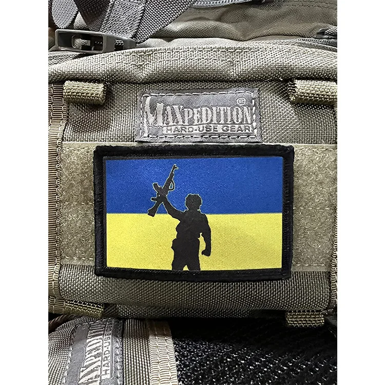 Custom High Quality Patch Beautiful Embroidery Patch Ukraine Flag Patches
