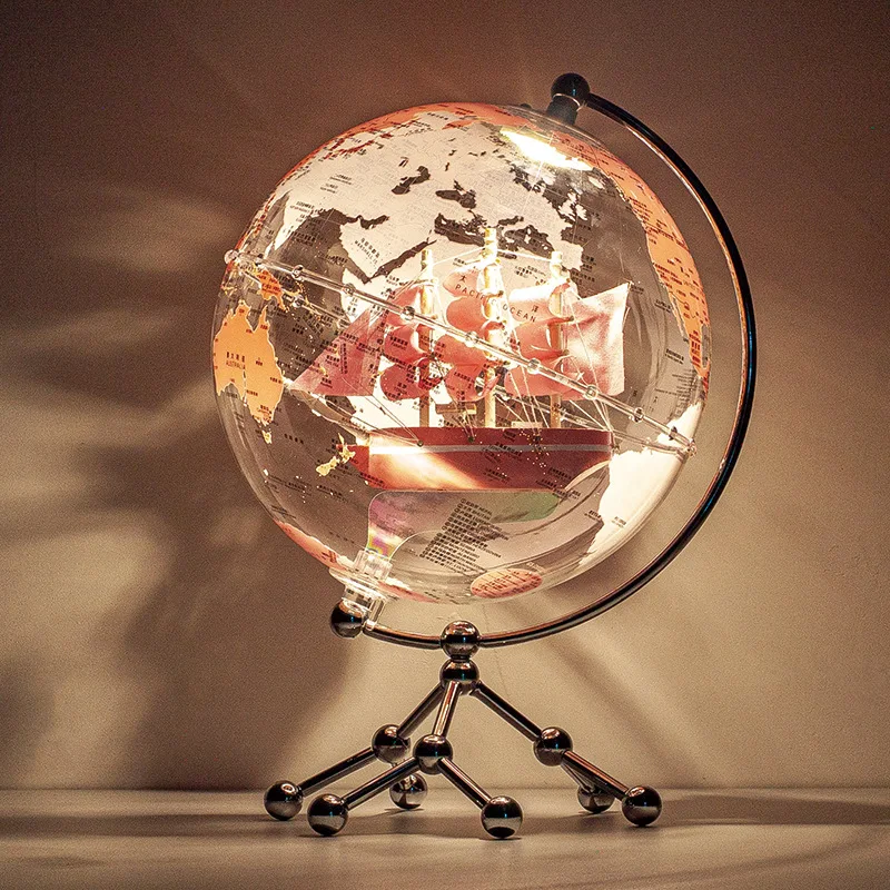 Wholesale Customization New Trend World Globe Lamp With Factory Price Novelty Gifts Globe Earth Map Toy