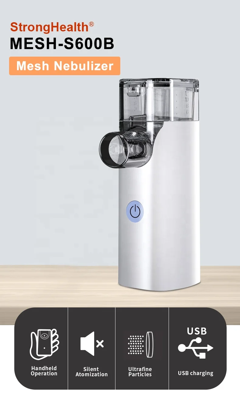 Portable Ultrasonic Inhaler Nebulizer with Rechargeable Lithium Battery