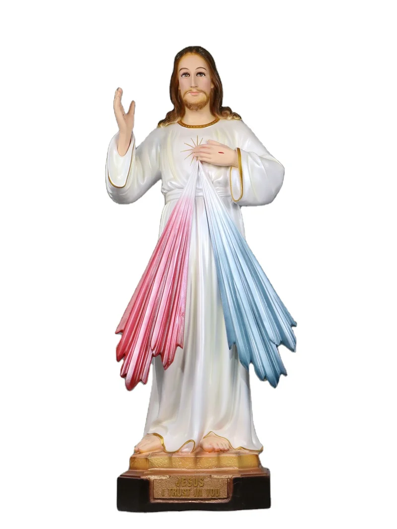 Custom Catholic church decoration large size polyresin religious sculpture resin life size Jesus figure statues