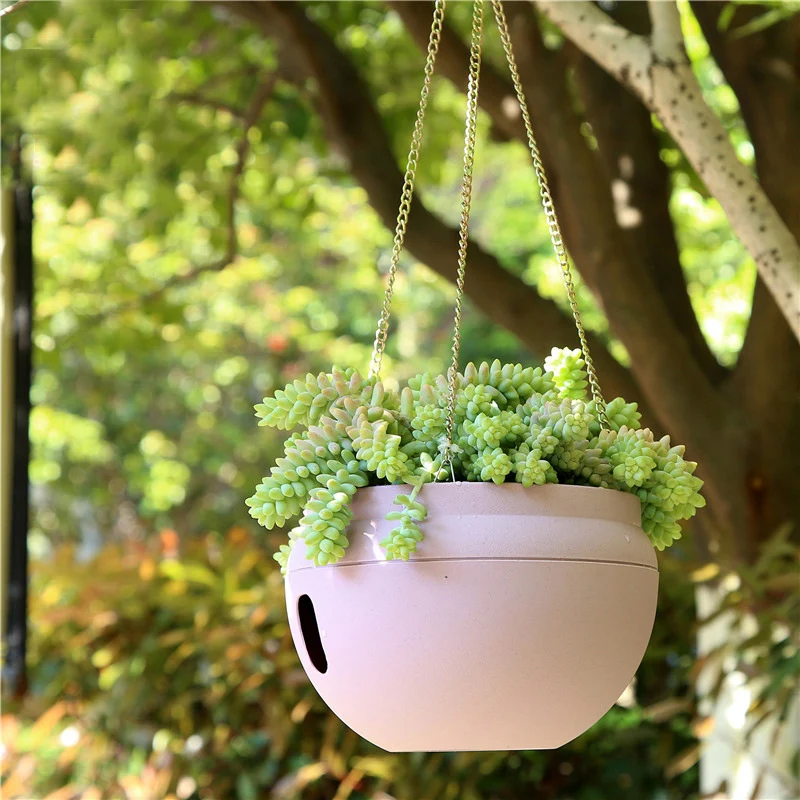 Outdoor Sky Gardens Flower Plant Hanger Indoor Hanging Plants Holder Pots Plastic Hanging Basket