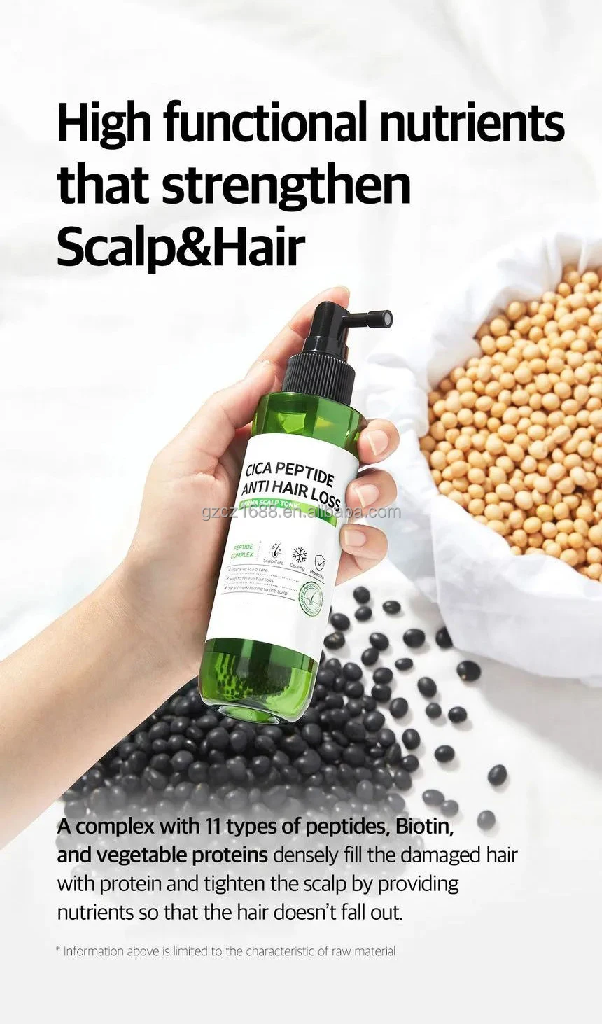 organic biotin anti loss wild natural private label products fast growth treatment oil serum Scalp Tonic spray for hair