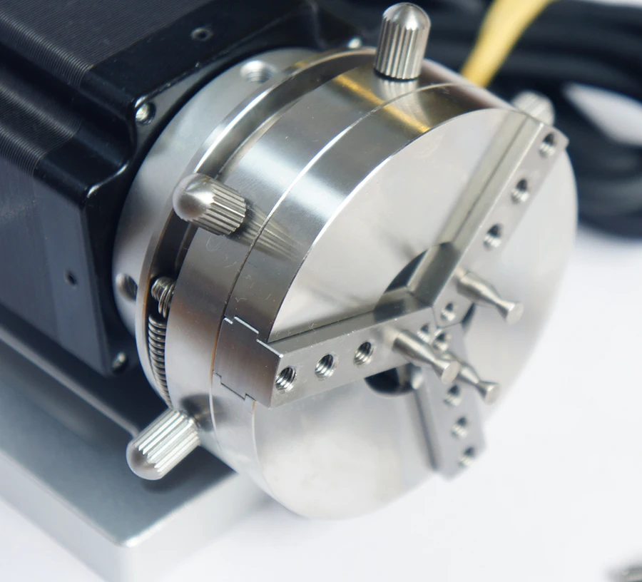 Rotary Chuck Fixture Claw Rotate Jig For Jewelry Ring Fiber Laser Marking Engraving Machine Parts