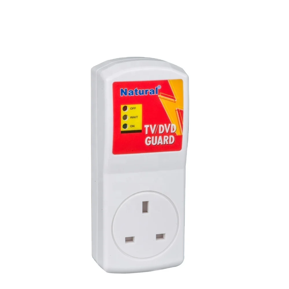 Natural Voltage Protector High Voltage Switch Intelligent Power Electrical Socket High Voltage Guard Uk Plug