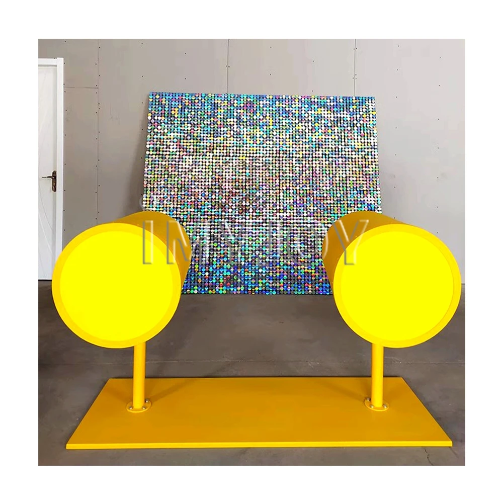 Amusement park carnival booth activity interactive drum shaped cannon wind dynamic sequins game show event prop games