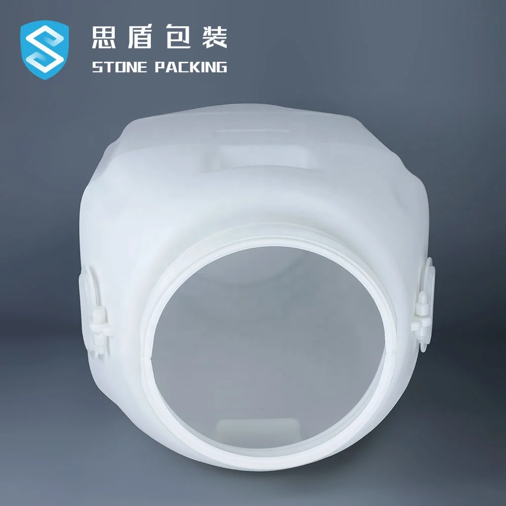  Пластмассовое ведро 50л с открытой крышкой и ручкой 50 кг барабан HDPE для химических