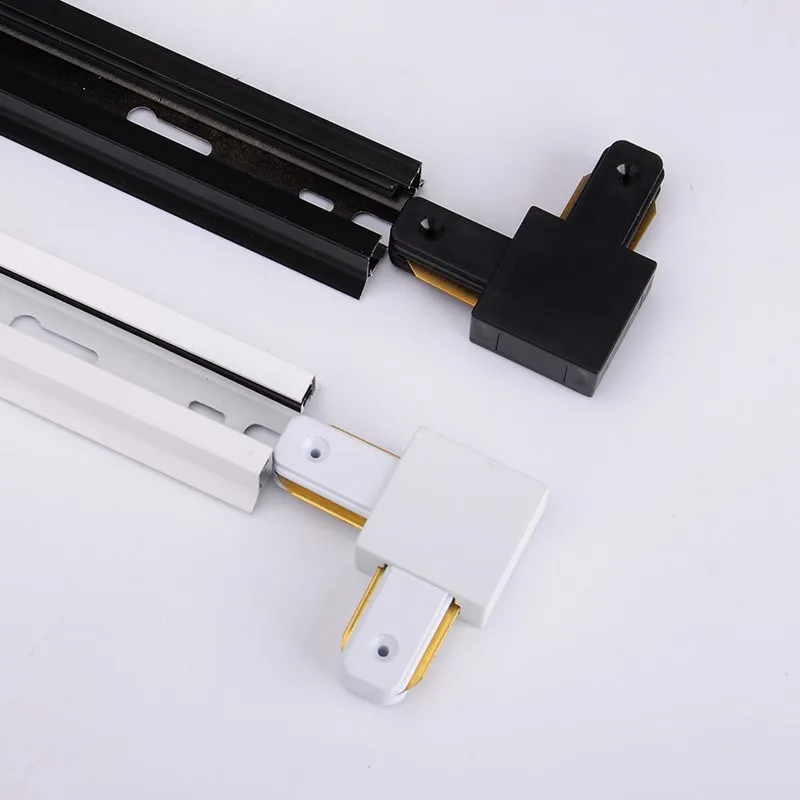 LED 2 line track strip 1m1.5m2m aluminum shell copper core clothing store black and white track light dedicated guide rail