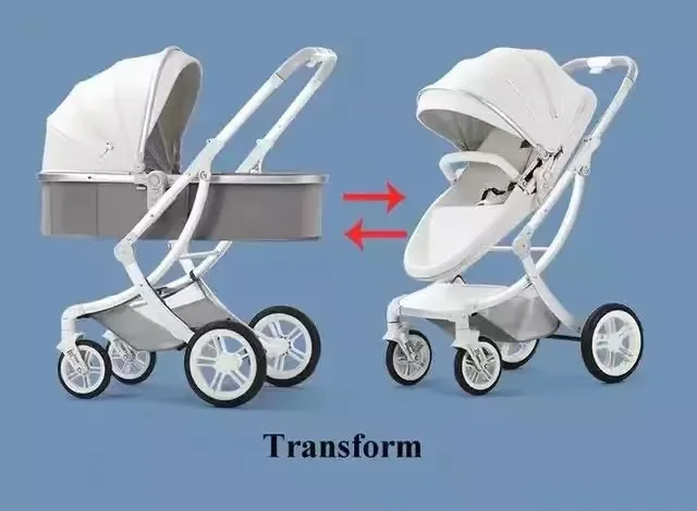 new modal luxury folding 3-in-1 egg shape eggshell push chair baby stroller with adjustable canopy for 0-36 months new born