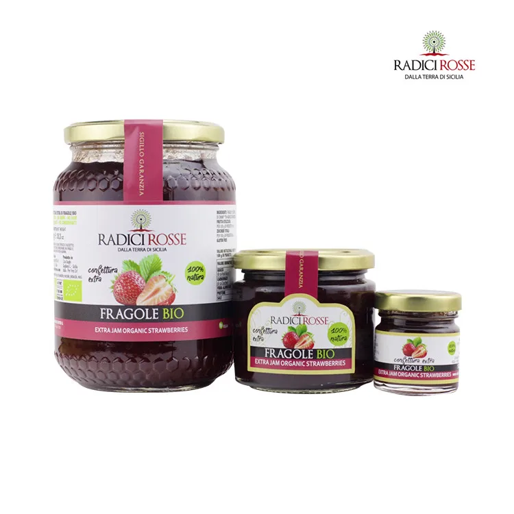 
Extra Jam Organic Strawberries Food Can Fruit Jam Fruit 