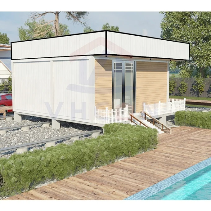 Europe High Quality Pre-Engineered Long Life Time Cyclone Proof Light Steel Structure Cement Board Villa House