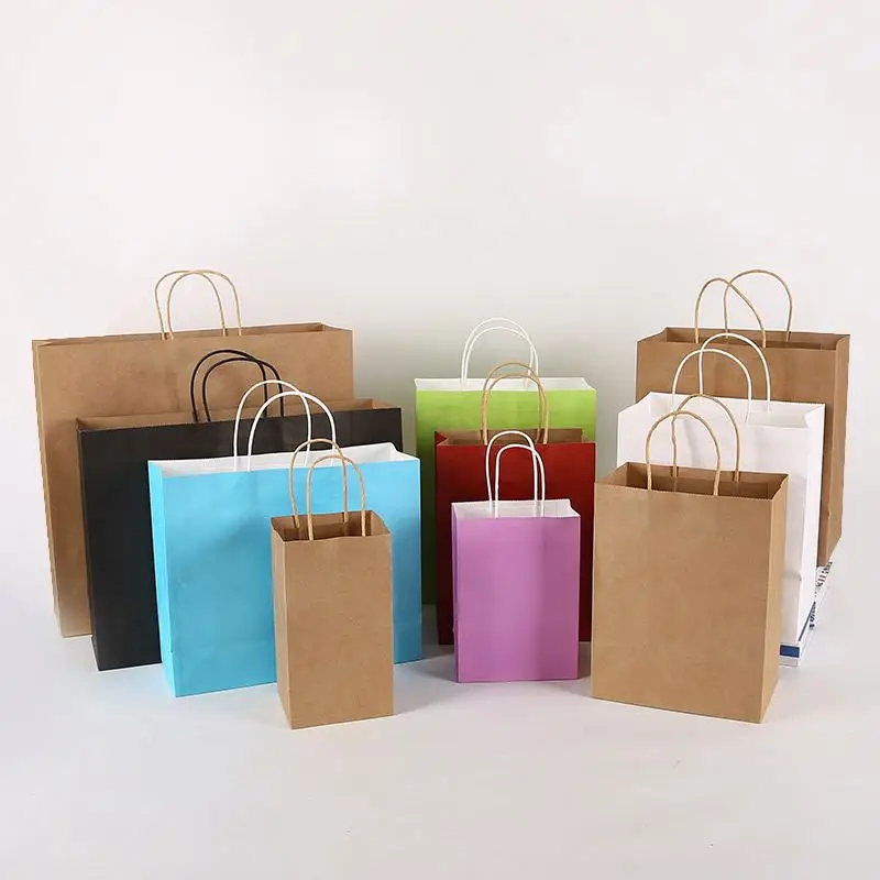 shopping with logos custom print customised bags for flour packaging christmas paper bag
