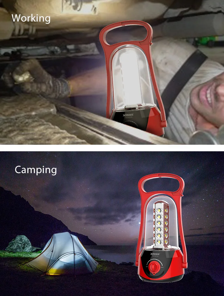 Hot sale LED Camping Emergency Lamp Multifunctional Rechargeable Lantern Long lighting time