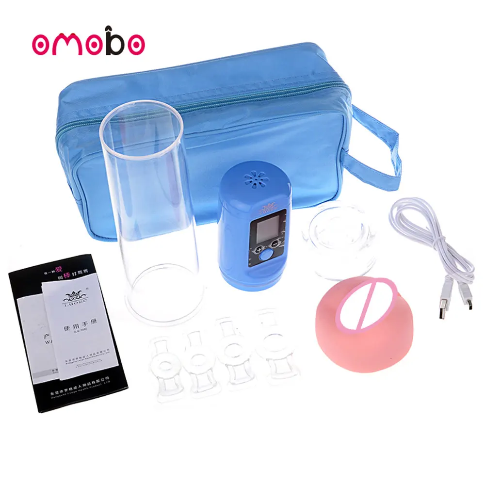 Penile Erection Training Extend Strong Sucking Vacuum Dick Enlarge Sex Toys Vibrating Electric Penis Pump Vacuum Pump