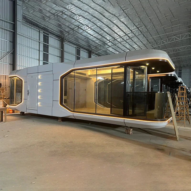 Китайская капсула для дома эндосферный космический роскошный плавучий отель 38 м2 мобильный дом