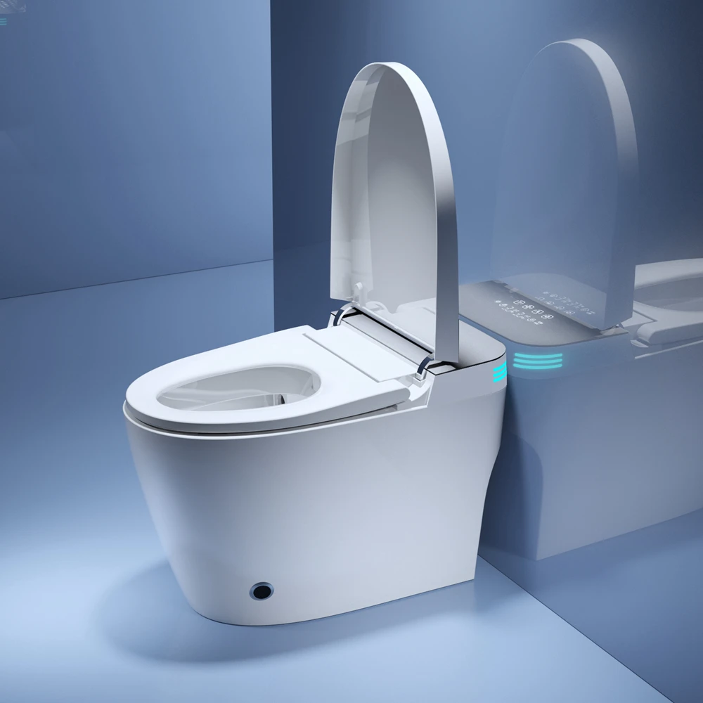 luxury style sanitary ware ceramic auto sensor one piece smart toilet intelligent toilet