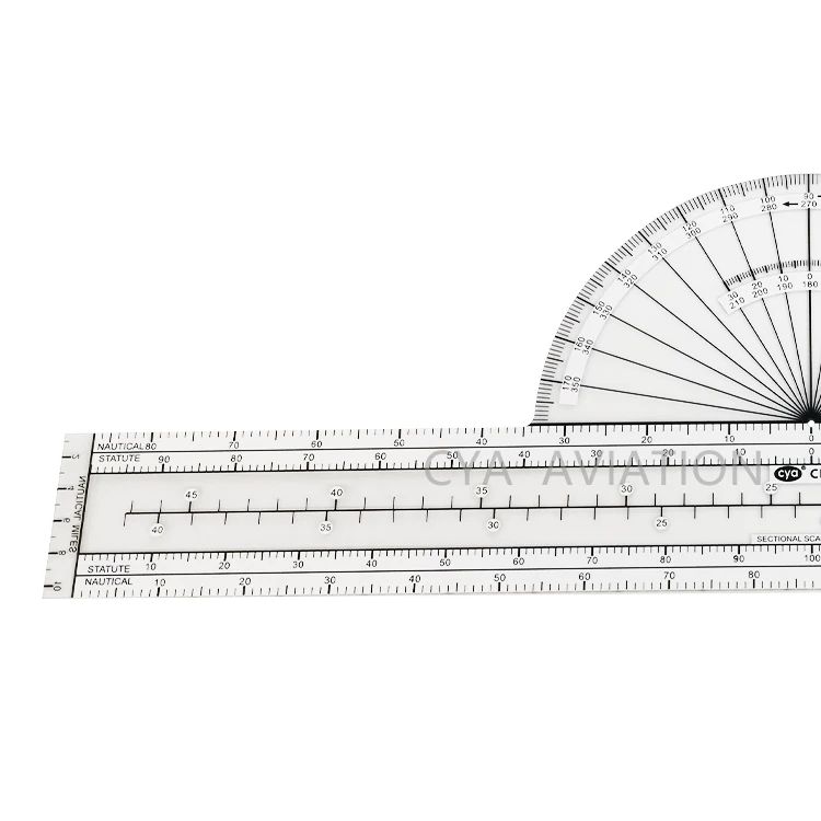 Cya Aviation Fixed Navigation Plotter  for Pilots Student Nautical Miles Azimuth CFP-2
