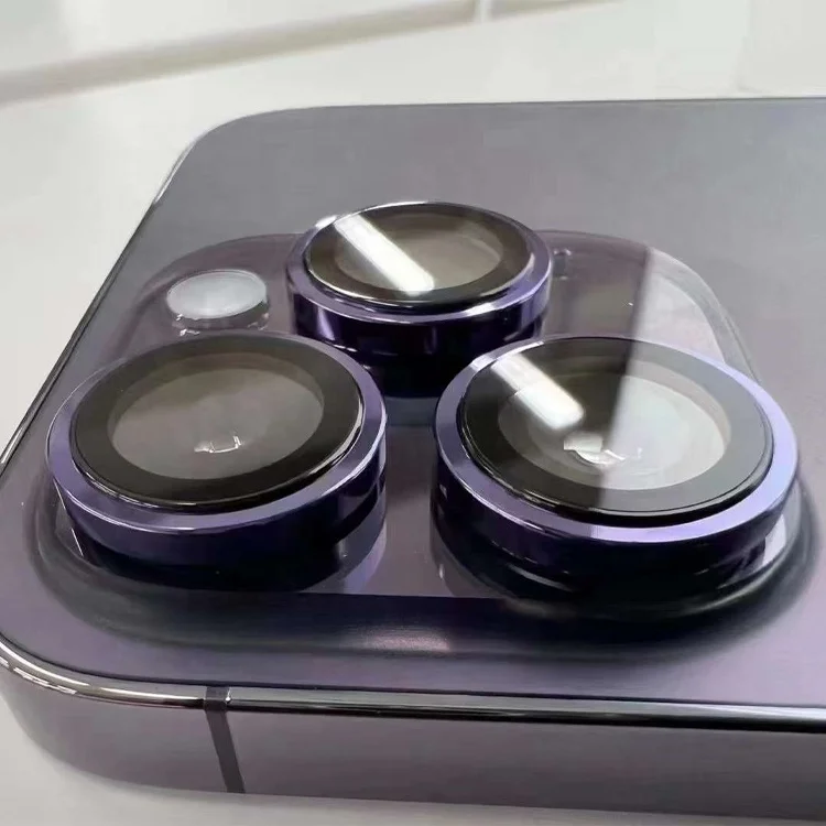 Anti Scratch 3D Colorful Camera Protector for iphone 14 iphone 13Promax de camera for iphone