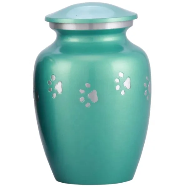 GREEN PAW PRINTS PET CREMATION URNS for HUMAN ASHES |