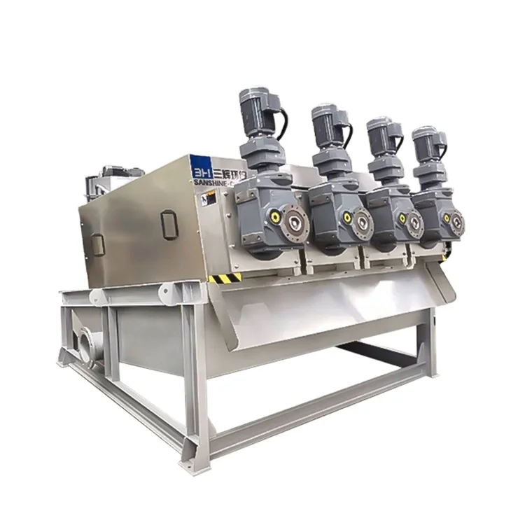 Factory Supply Cow Dung Screw Press Sludge Dewatering Machine For Sewage Water Bio Treatment