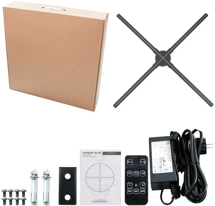 Sales Champion  65cm  WIFI App Cloud New Technology Without Black Tooth Synchronize 3d Projector Hologram Led Fan