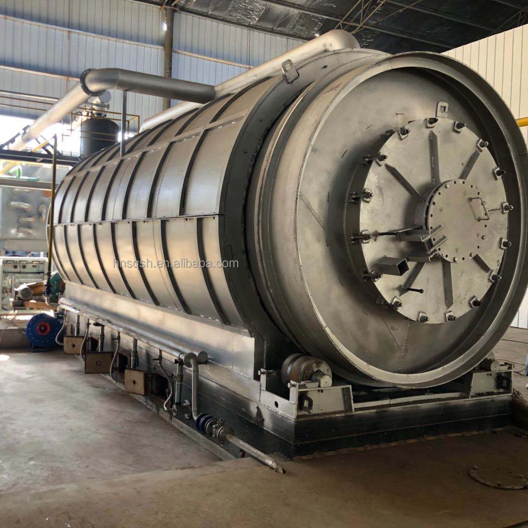 waste tyre recycling pyrolysis plant to fuel oil machine factory price
