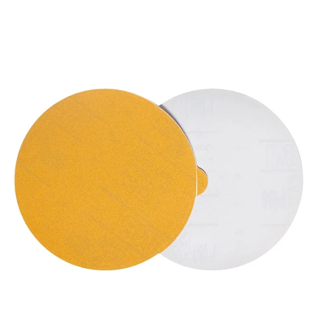 Professional Quality Abrasive Wet Dry Sandpaper Round Sanding Disc Alumina Yellow Sandpaper