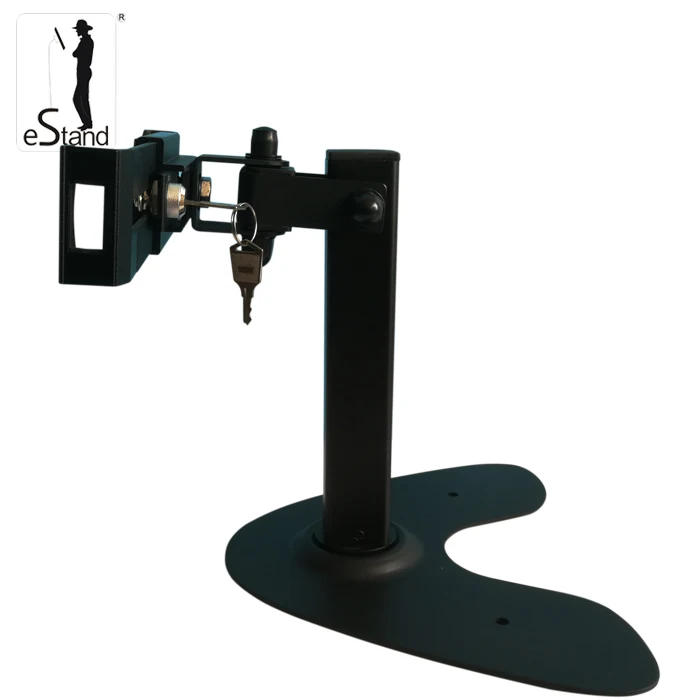 eStand BR29003Q diagonal metal desktop universal anti-theft stand with lock
