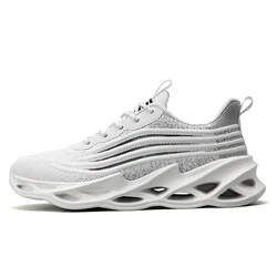 High quality fly weaving running shoes men sneakers brand mesh tennies new walking style men shoes
