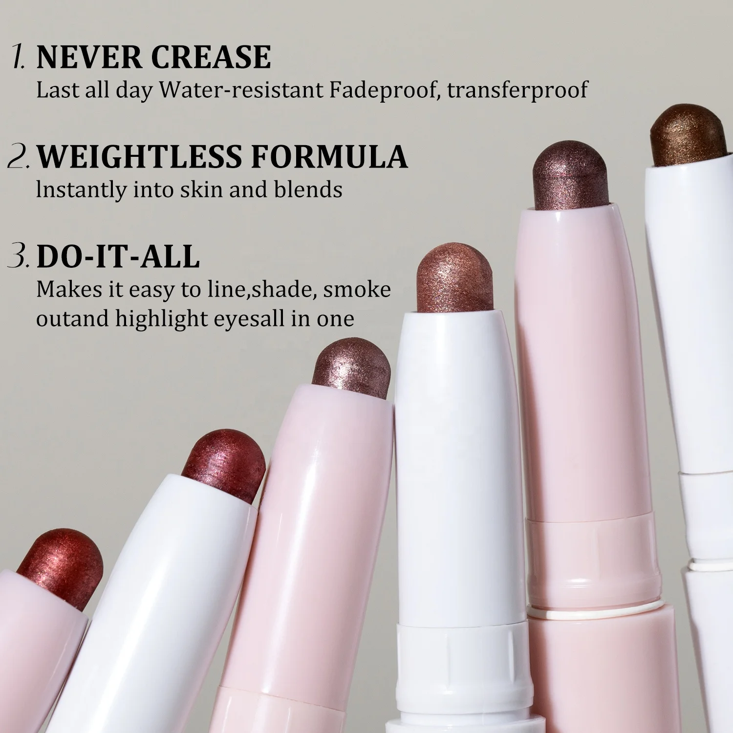 Hot Cosmetics Make Up Eye Shadow Pencil Creamy Sultry Eyeshadow Pen Vegan Private Label Eyeshadow Stick