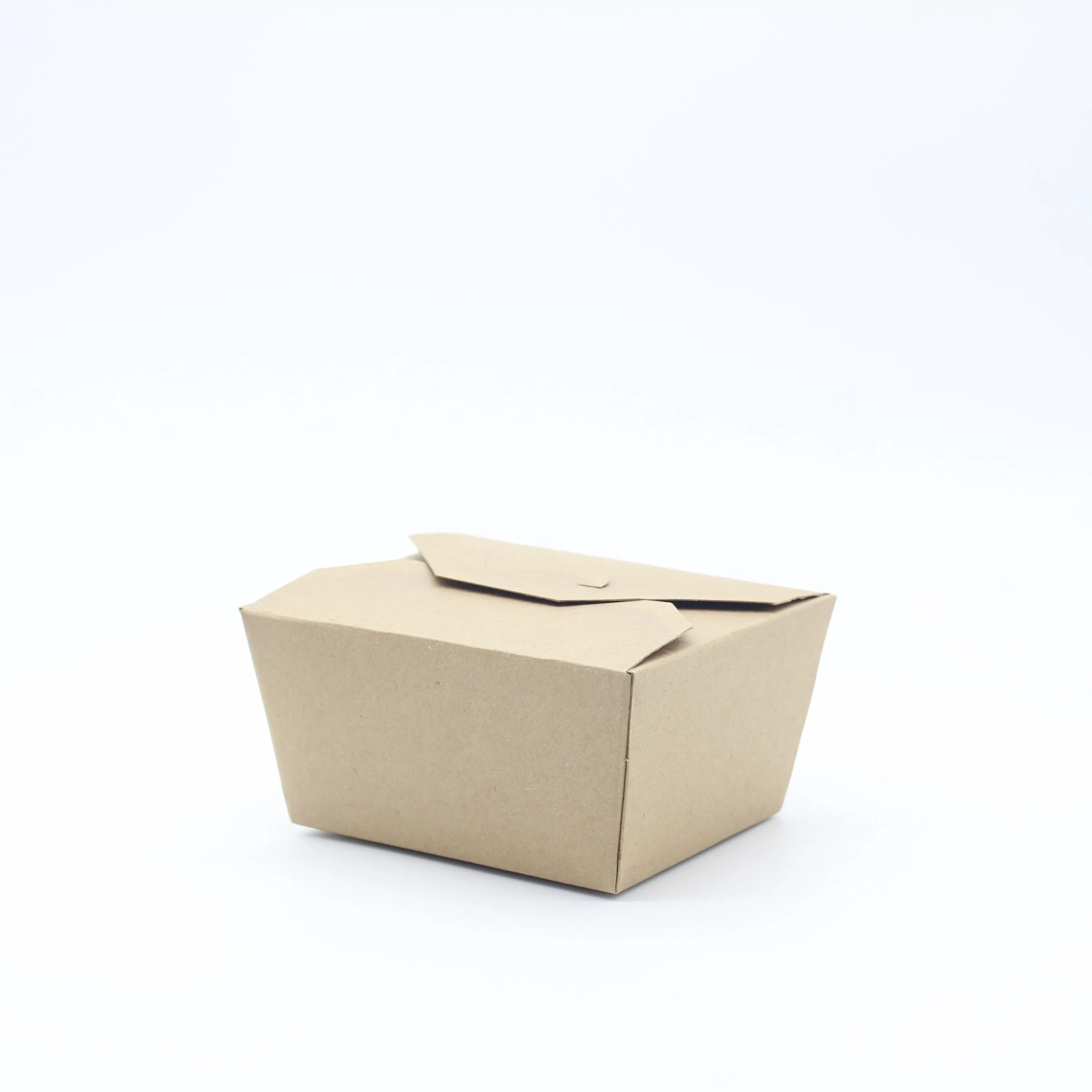 Disposable biodegradable paper food deli delivery container