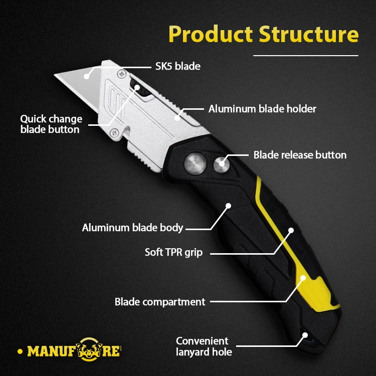 Hot sale Pocket knife Stainless Steel Folding Utility Knife Outdoor Camping