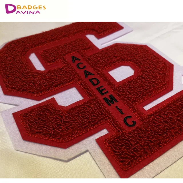 Microprocessor Transistor chenille letters patches iron on in low price