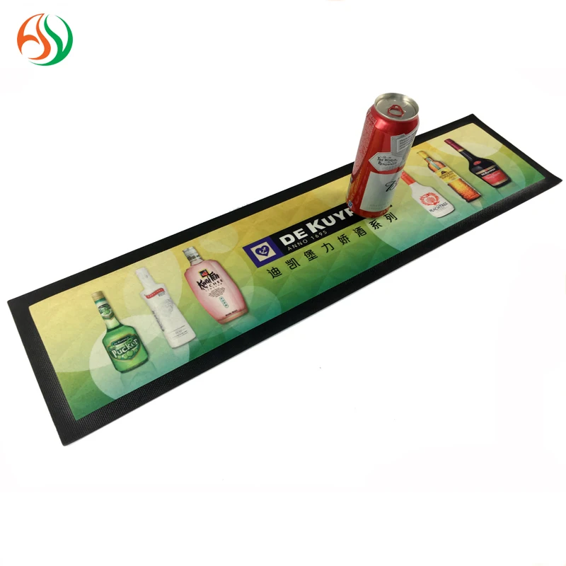 Promotional Non Slip Large Rubber Recyclable Bar Mats Woodford Reserve Tiki Bar Drink Mats Wholesale