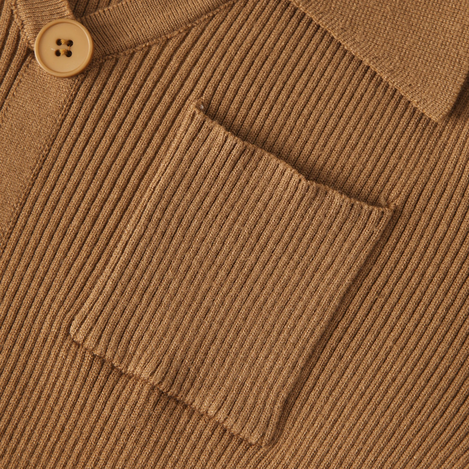 Custom Dress Manufacturer Women V Neck Long Sleeve Bodycon Sweater Dress Button Up Tie Waist Ribbed Knit Midi Shirt Dress