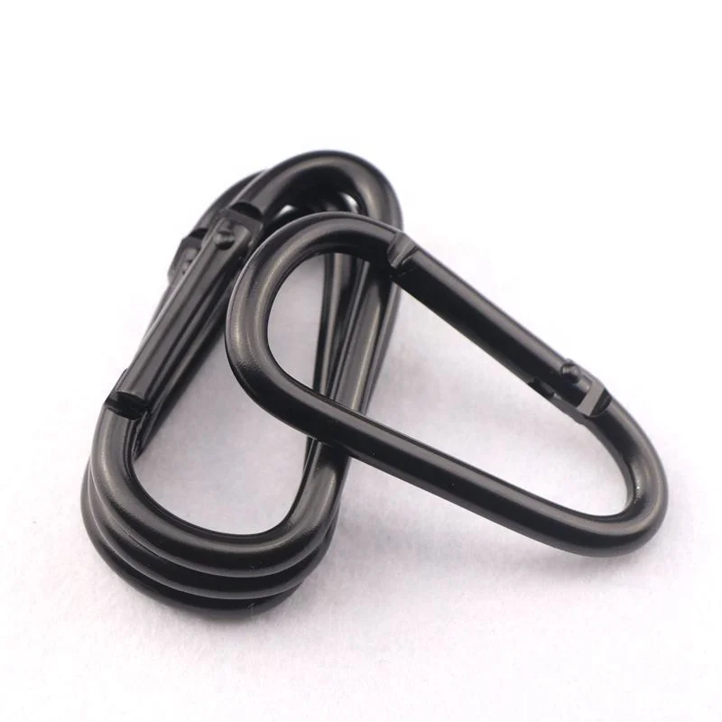 Aluminium Carabiner Snap Hook Black Color