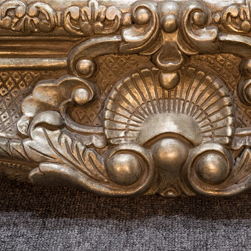 MOK hot selling baroque decorative polyurethane framed  Huge  standing full body mirror