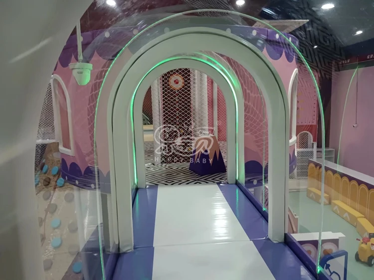 Commercial Customized Playground Equipment Large Size Children Play House With Big Slide For Sale