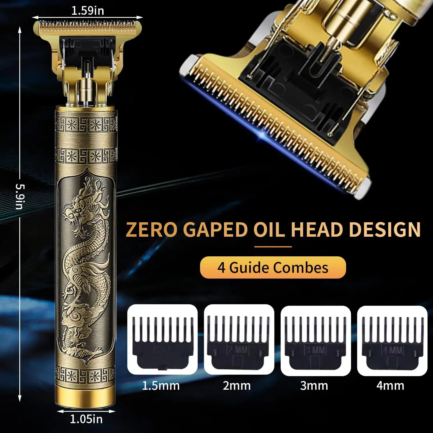 New Rechargeable T9 T-blade Hair Trimmers Bald headed Hair Clipper Men Barber Hair Cutting Machine