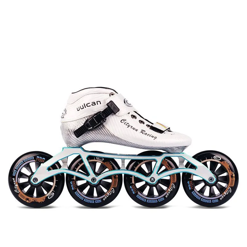 New Fashion Adult Profession Speed Skates Adjustable Glitter Inline Aluminum Roller Skates