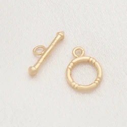 Diy Wholesale Custom Women Heart Round Toggle Clasp Bracelet Necklace Charm Jewelry Gold Plated OT Clasp For Making Accessory