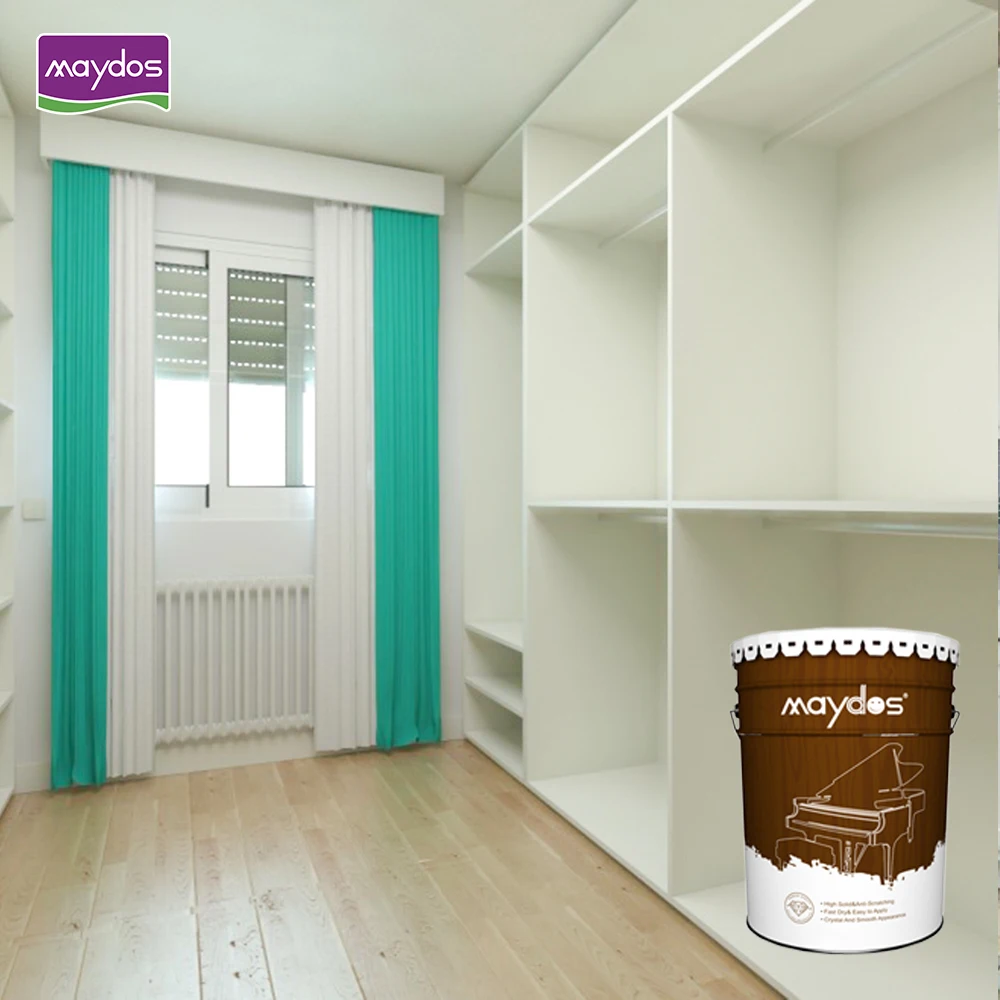 Top factory PU wood paint white matte for furniture factory