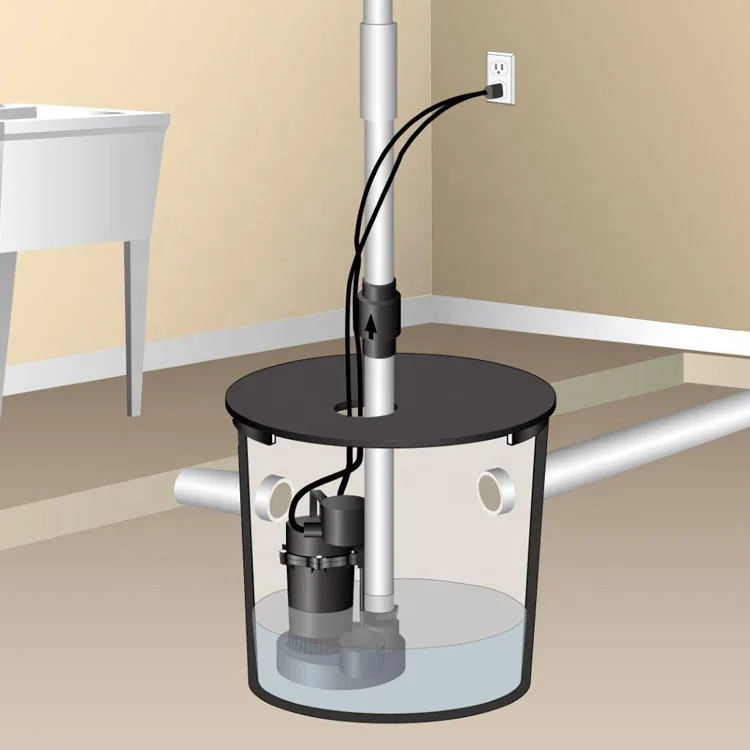 GP Enterprises Made Cast Aluminum Vertical Switch Submersible Dirty Water Sump Pump for household water system treatment