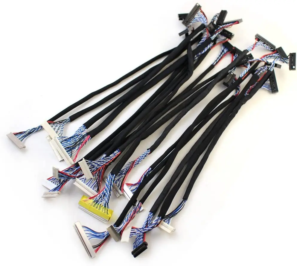 Common Used Universal LVDS Cable for LCD Display Panel Controller Support 14-26 inch Screen