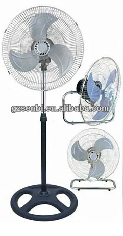 18 inch electrical 110v 220v stand fan round base metal blade stand fan 18 inch industrial fan 3 in 1