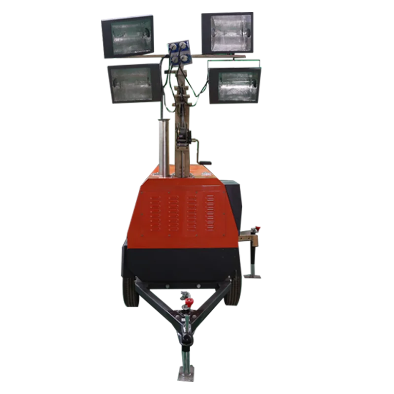 4VA4000 lighting tower storike 7m trailer hand-lifting mobile lighting tower