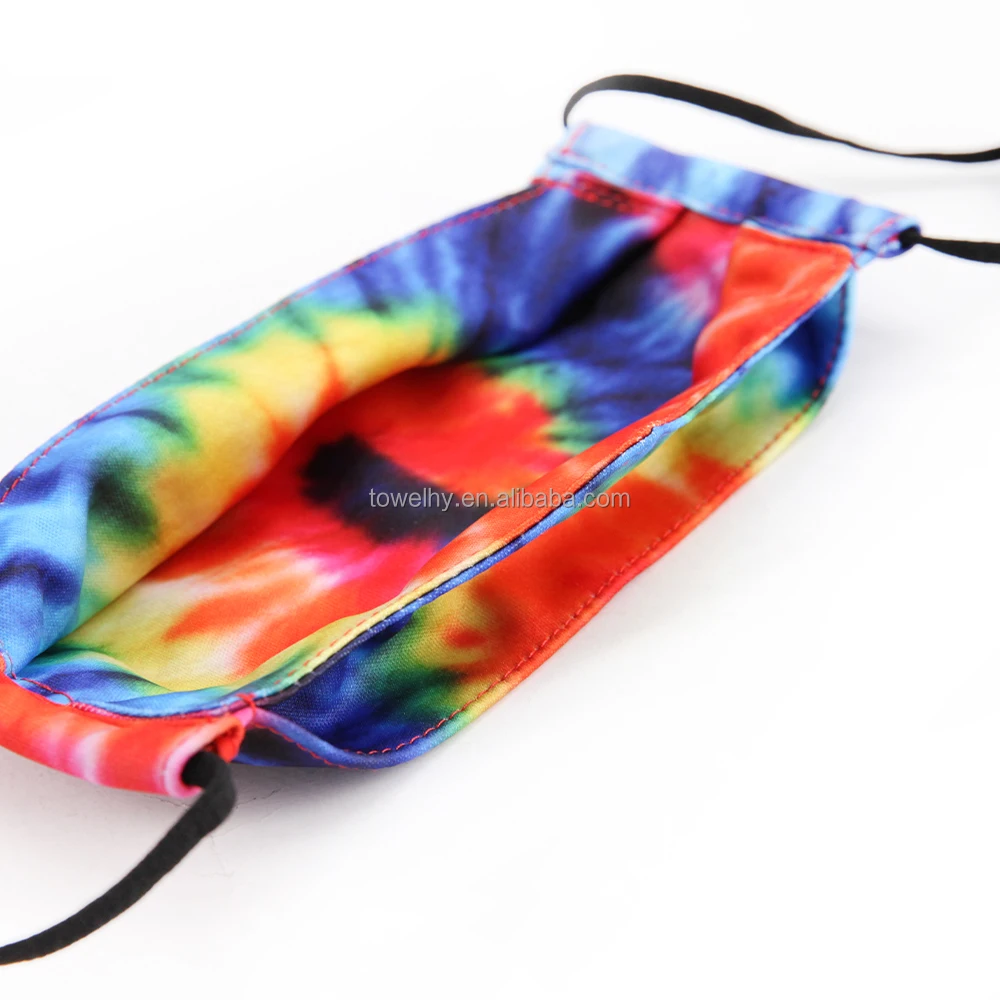 Customized sublimation digital printing 3D origami cloth cotton facemasks face cover