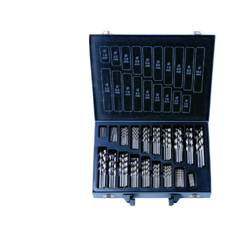 Chinese manufacturer 170 pc HSS Drill Bits Set 1-10mm Quality Drill bits in Metal Case
