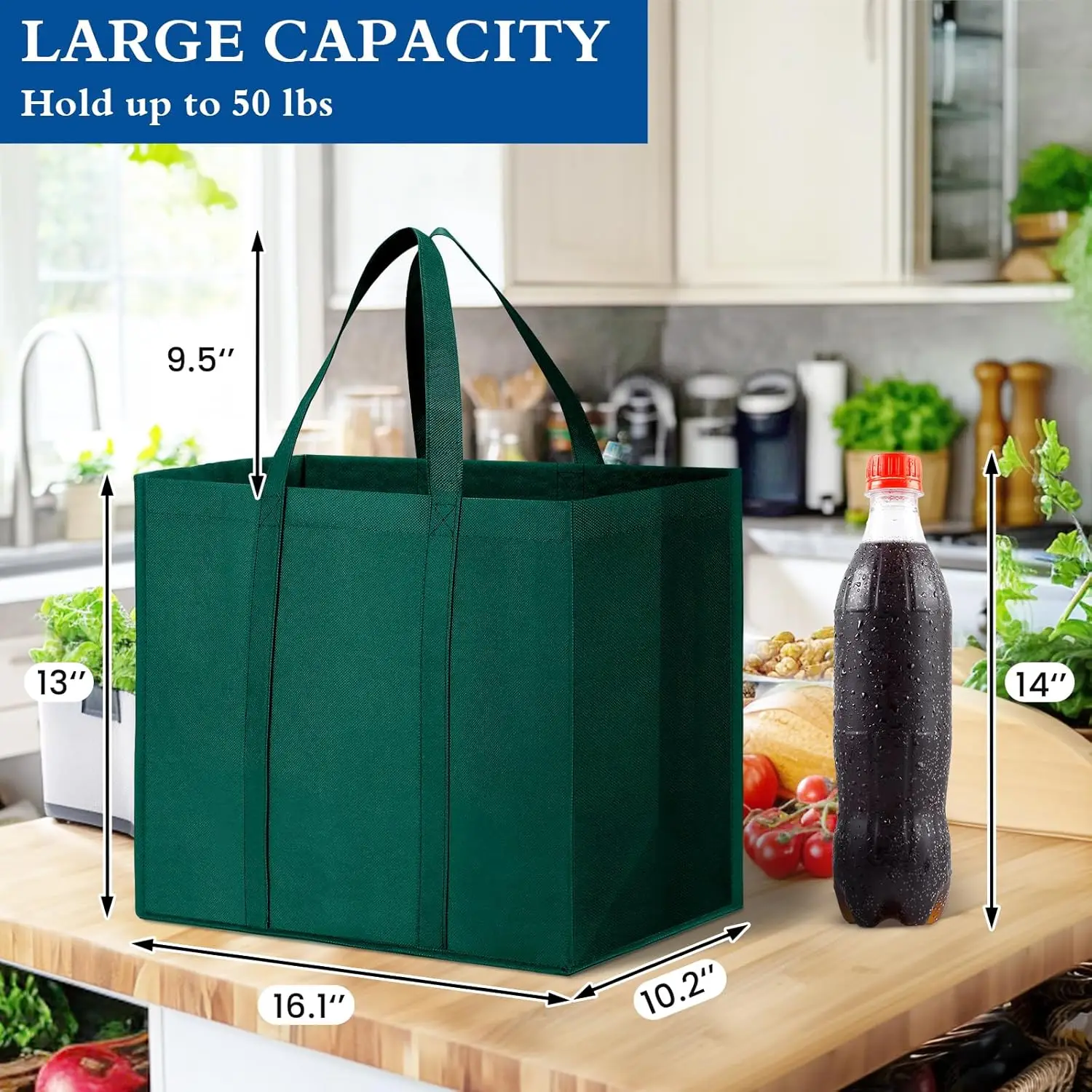 Custom Eco Friendly Grocery Shopping Clothes Foldable Reusable Bag Spunbond Large Non-Woven Non Woven Bag