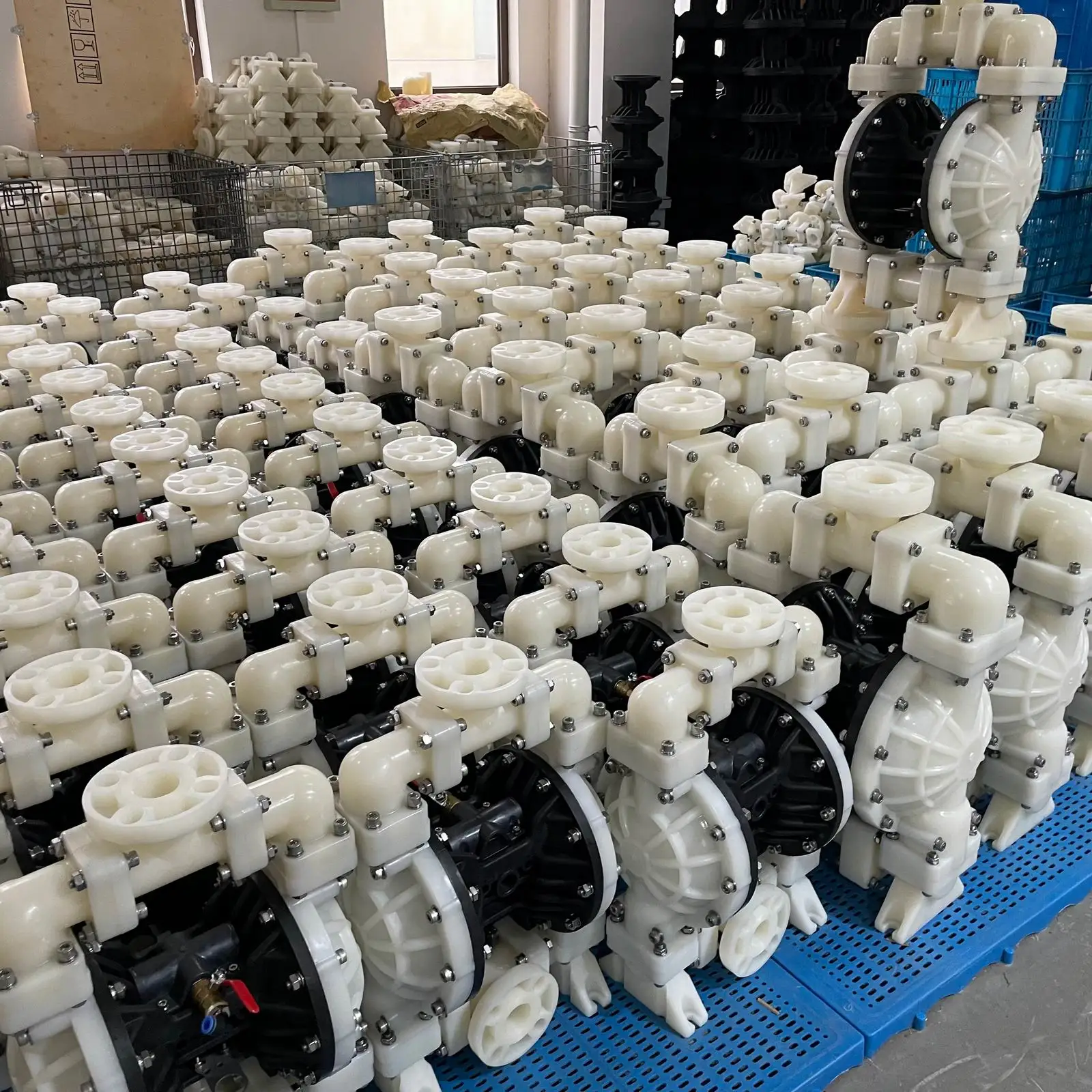 JOFEE brand MK series pneumatic diaphragm pump air operated full plastic PP polypropylene diaphragm pumps