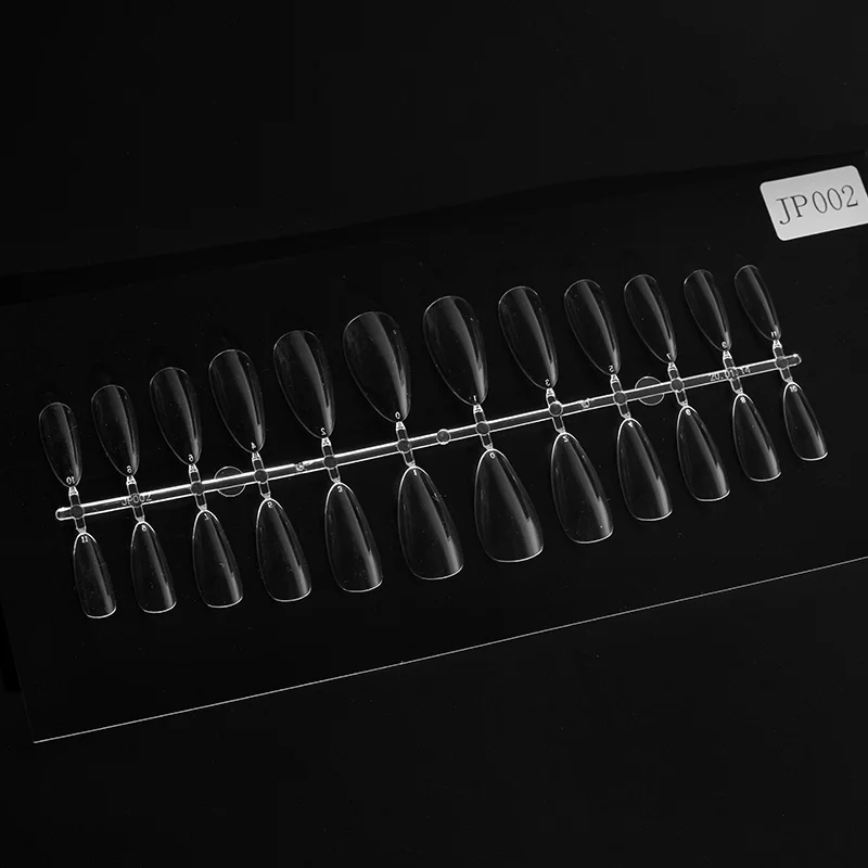 Home DIY nail salon extra short almond nail tips full cover press on round square nail tips